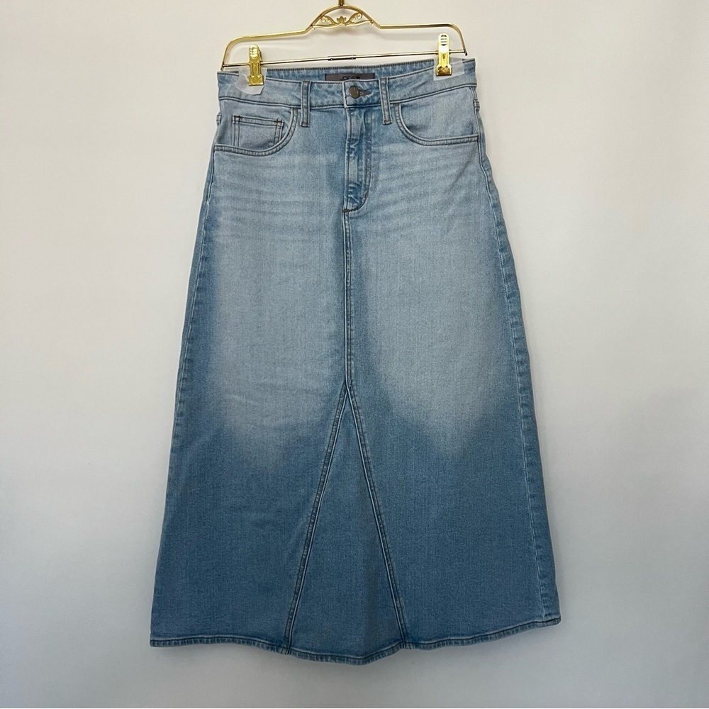Joe's Denim Maxi Skirt Margo Size 27 Light Wash Blue Modest Long